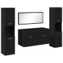Conjunto de Muebles de Baño Set de 3 Roble Negro Madera de Calidad von , Badezimmermöbel - Ref: Foro24-3334325, Preis: 224,76...