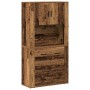 Highboard Madera Envejecida 80x33x150 cm Madera Estratificada by , Sideboards - Ref: Foro24-3334343, Price: 178,40 €, Discoun...