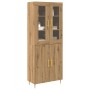 Highboard Artisan Oak 69.5x34x180 cm Madera Elaborada by , Sideboards - Ref: Foro24-3334347, Price: 167,50 €, Discount: %