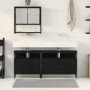 Conjunto de muebles de baño de 3 piezas en roble negro de madera elaborada von , Badezimmermöbel - Ref: Foro24-3334356, Preis...