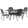 Juego de 3 Negro Aluminio Fundido Mediana von , Gartenstühle - Ref: Foro24-3334645, Preis: 880,09 €, Rabatt: %