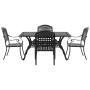 Juego de 3 Negro Aluminio Fundido Mediana von , Gartenstühle - Ref: Foro24-3334645, Preis: 880,09 €, Rabatt: %