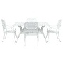 Set de 3 Blanco Aluminio fundido Grande von , Gartenstühle - Ref: Foro24-3334646, Preis: 930,28 €, Rabatt: %