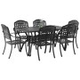 Set de 4 Negro Aluminio Fundido Mediana de , Sillas de jardín - Ref: Foro24-3334649, Precio: 1,00 €, Descuento: %
