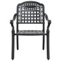 Set de 4 Negro Aluminio Fundido Mediana de , Sillas de jardín - Ref: Foro24-3334649, Precio: 1,00 €, Descuento: %