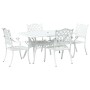 Juego de 3 Blanco Aluminio Fundido 150x90x72 cm Duradero von , Gartenstühle - Ref: Foro24-3334654, Preis: 930,28 €, Rabatt: %