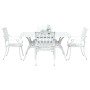 Juego de 3 Blanco Aluminio Fundido 150x90x72 cm Duradero von , Gartenstühle - Ref: Foro24-3334654, Preis: 930,28 €, Rabatt: %