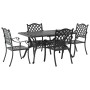 Set de 3 Negro Aluminio fundido Mediano Diseño Elegante de , Sillas de jardín - Ref: Foro24-3334653, Precio: 913,33 €, Descue...