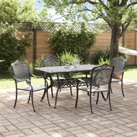 Set de 3 Negro Aluminio Fundido Mesa para 4 Personas Duradera de , Sillas de jardín - Ref: Foro24-3334661, Precio: 913,33 €, ...