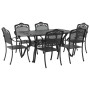 Set de 4 Negro Aluminio Fundido 150x90x72 cm de , Sillas de jardín - Ref: Foro24-3334665, Precio: 1,00 €, Descuento: %