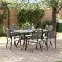 Set de 4 Negro Aluminio Fundido 150x90x72 cm de , Sillas de jardín - Ref: Foro24-3334665, Precio: 1,00 €, Descuento: %