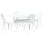 Juego de 3 Blanco Aluminio Fundido 150 x 90 x 72 cm von , Gartenstühle - Ref: Foro24-3334670, Preis: 720,56 €, Rabatt: %
