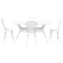 Juego de 3 Blanco Aluminio Fundido 150 x 90 x 72 cm von , Gartenstühle - Ref: Foro24-3334670, Preis: 720,56 €, Rabatt: %
