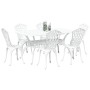 Juego de 4 Blanco Aluminio Fundido 150 cm x 90 cm x 72 cm von , Gartenstühle - Ref: Foro24-3334674, Preis: 833,88 €, Rabatt: %