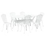 Juego de 4 Blanco Aluminio Fundido 150 cm x 90 cm x 72 cm von , Gartenstühle - Ref: Foro24-3334674, Preis: 833,88 €, Rabatt: %