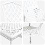 Juego de 4 Blanco Aluminio Fundido 150 cm x 90 cm x 72 cm von , Gartenstühle - Ref: Foro24-3334674, Preis: 833,88 €, Rabatt: %