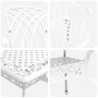Set de 3 Blanco Aluminio Fundido Grande Durable von , Gartenstühle - Ref: Foro24-3334678, Preis: 842,90 €, Rabatt: %