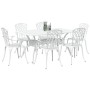 Set de 4 Blanco Aluminio Fundido Grande von , Gartenstühle - Ref: Foro24-3334682, Preis: 999,50 €, Rabatt: %