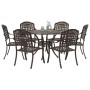 Juego de comedor de jardín de 7 piezas de en aluminio fundido bronce von , Gartenstühle - Ref: Foro24-3334688, Preis: 824,88 ...