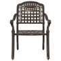 Juego de comedor de jardín de 7 piezas de en aluminio fundido bronce von , Gartenstühle - Ref: Foro24-3334688, Preis: 824,88 ...