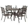 Conjunto de Comedor de Jardín de 5 Piezas de Bronce de Aluminio Fundido von , Gartenstühle - Ref: Foro24-3334692, Preis: 656,...