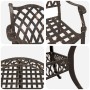 Conjunto de Comedor de Jardín de 5 Piezas de Bronce de Aluminio Fundido von , Gartenstühle - Ref: Foro24-3334692, Preis: 656,...