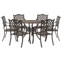 Set de Comedor de Jardín de 7 Piezas de en Aluminio Fundido Color Bronce von , Gartenstühle - Ref: Foro24-3334696, Preis: 870...