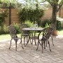 Conjunto de Comedor de Jardín de 5 Piezas - Bronce Aluminio Fundido de , Sillas de jardín - Ref: Foro24-3334708, Precio: 451,...