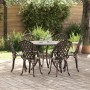 Conjunto de Comedor de Jardín de 7 Piezas de en Aluminio Fundido Bronce de , Sillas de jardín - Ref: Foro24-3334712, Precio: ...