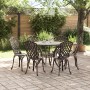 Conjunto de Comedor de Jardín de 7 Piezas de en Aluminio Fundido Bronce von , Gartenstühle - Ref: Foro24-3334712, Preis: 566,...