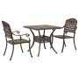 Conjunto de Bistro de Jardín de 3 Piezas de Aluminio Fundido Bronce de , Sillas de jardín - Ref: Foro24-3334724, Precio: 401,...