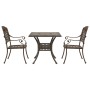 Conjunto de Bistro de Jardín de 3 Piezas de Aluminio Fundido Bronce de , Sillas de jardín - Ref: Foro24-3334724, Precio: 401,...