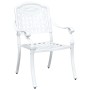 Conjunto de Bistro de Jardín de 3 Piezas Blanco de Aluminio Fundido von , Gartenstühle - Ref: Foro24-3334726, Preis: 432,67 €...