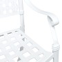 Conjunto de Bistro de Jardín de 3 Piezas Blanco de Aluminio Fundido von , Gartenstühle - Ref: Foro24-3334726, Preis: 432,67 €...