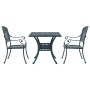 Conjunto de Bistro de Jardín de 3 Piezas Verde de Aluminio Fundido de , Sillas de jardín - Ref: Foro24-3334727, Precio: 416,6...