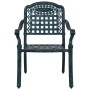 Conjunto de Bistro de Jardín de 3 Piezas Verde de Aluminio Fundido de , Sillas de jardín - Ref: Foro24-3334727, Precio: 416,6...