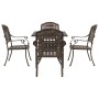 Set de bistró de jardín de 5 piezas de aluminio fundido von , Gartenstühle - Ref: Foro24-3334728, Preis: 608,62 €, Rabatt: %
