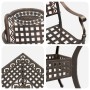 Set de bistró de jardín de 5 piezas de aluminio fundido von , Gartenstühle - Ref: Foro24-3334728, Preis: 608,62 €, Rabatt: %