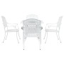 Juego de Comedor de Jardín de 5 Piezas de Aluminio Fundido Blanco von , Gartenstühle - Ref: Foro24-3334730, Preis: 654,59 €, ...