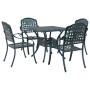 Conjunto de Comedor Exterior Set de 5 Verde Aluminio de , Sillas de jardín - Ref: Foro24-3334731, Precio: 619,48 €, Descuento: %