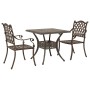 Juego de Bistro de Jardín de 3 Piezas de Aluminio Fundido Bronce de , Sillas de jardín - Ref: Foro24-3334732, Precio: 434,09 €