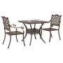 Juego de Bistro de Jardín de 3 Piezas de Aluminio Fundido Bronce de , Sillas de jardín - Ref: Foro24-3334732, Precio: 434,09 €