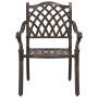 Juego de Bistro de Jardín de 3 Piezas de Aluminio Fundido Bronce de , Sillas de jardín - Ref: Foro24-3334732, Precio: 434,09 €