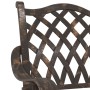 Juego de Bistro de Jardín de 3 Piezas de Aluminio Fundido Bronce de , Sillas de jardín - Ref: Foro24-3334732, Precio: 424,49 ...