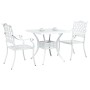 Conjunto de Bistro de Jardín de 3 Piezas de Aluminio Fundido
