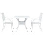 Conjunto de Bistro de Jardín de 3 Piezas de Aluminio Fundido Blanco von , Gartenstühle - Ref: Foro24-3334734, Preis: 441,15 €...