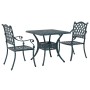 Conjunto bistró de jardín de 3 piezas verde de aluminio fundido de , Sillas de jardín - Ref: Foro24-3334735, Precio: 416,63 €...