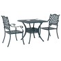 Conjunto bistró de jardín de 3 piezas verde de aluminio fundido de , Sillas de jardín - Ref: Foro24-3334735, Precio: 416,63 €...