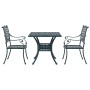 Conjunto bistró de jardín de 3 piezas verde de aluminio fundido de , Sillas de jardín - Ref: Foro24-3334735, Precio: 416,63 €...