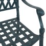 Conjunto bistró de jardín de 3 piezas verde de aluminio fundido de , Sillas de jardín - Ref: Foro24-3334735, Precio: 416,63 €...